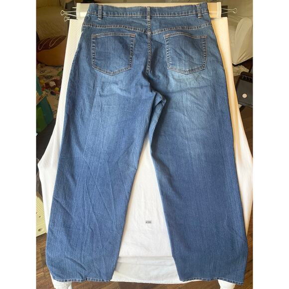 Avenue Blues Women Jeans size 18 Blue Mid Rise Stretch Straight Leg - Picture 11 of 11